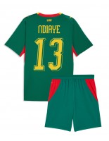 Senegal Iliman Ndiaye #13 Venkovní dres pro děti MS 2026 Krátký Rukáv (+ trenýrky)